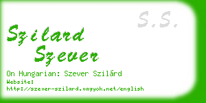 szilard szever business card
