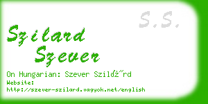 szilard szever business card